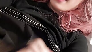 Cute Russian Femboy first ever self facial