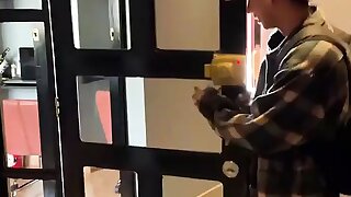 Str8 Messenger Comes to My House to Take a Shower so I Grab My Camera