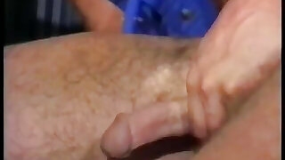 Older guy gets on his knees and sucks his client's cock then fucks