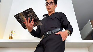 Male Read and Jerking off
