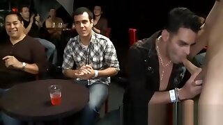 Gay stripper party with wild male strippers