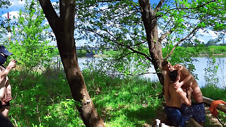 Cruising in the Woods: One Mouth, Two Cocks