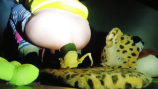 Young Skinny Girl in Pajamas Opens Her Ass Until Foam Comes Out Extreme Anal