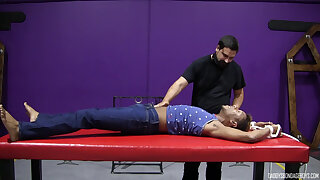 Submissive BBC Gay RT Tormented By Dominant Kaden Roads