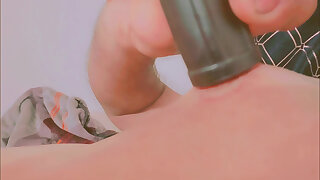 sexy sissy femboy twink with perfect nipples solo bdsm ice clamps and nipple suckers pumps makes nips hard