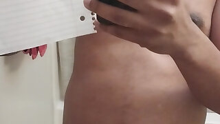 Dominique McCoy just holding up a piece of paper introducing myself