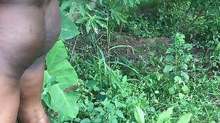 Rough Forest Fuck Twink Takes Two Massive Black Cocks