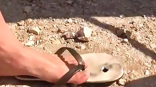 Sissy gay twink has bareback sex with a horny hunk