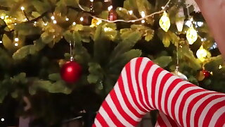 Your Christmas Baby Is Having Fun with His Boy Pussy for You